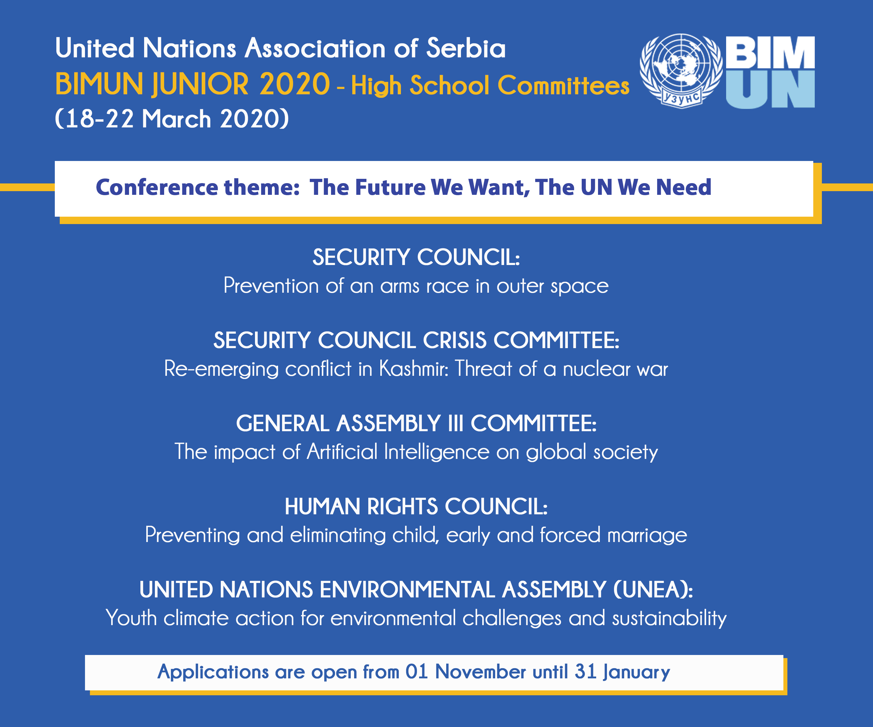 Belgrade International Model United Nations - BIMUN